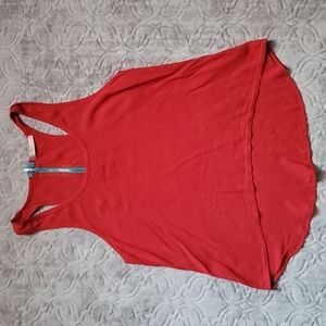 Red sleeveless top Small